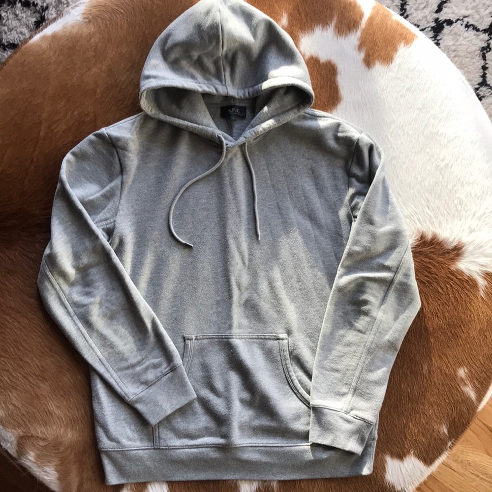 APC men’s hoodie in grey